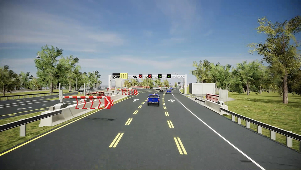 Contraflow Gate  Rendering