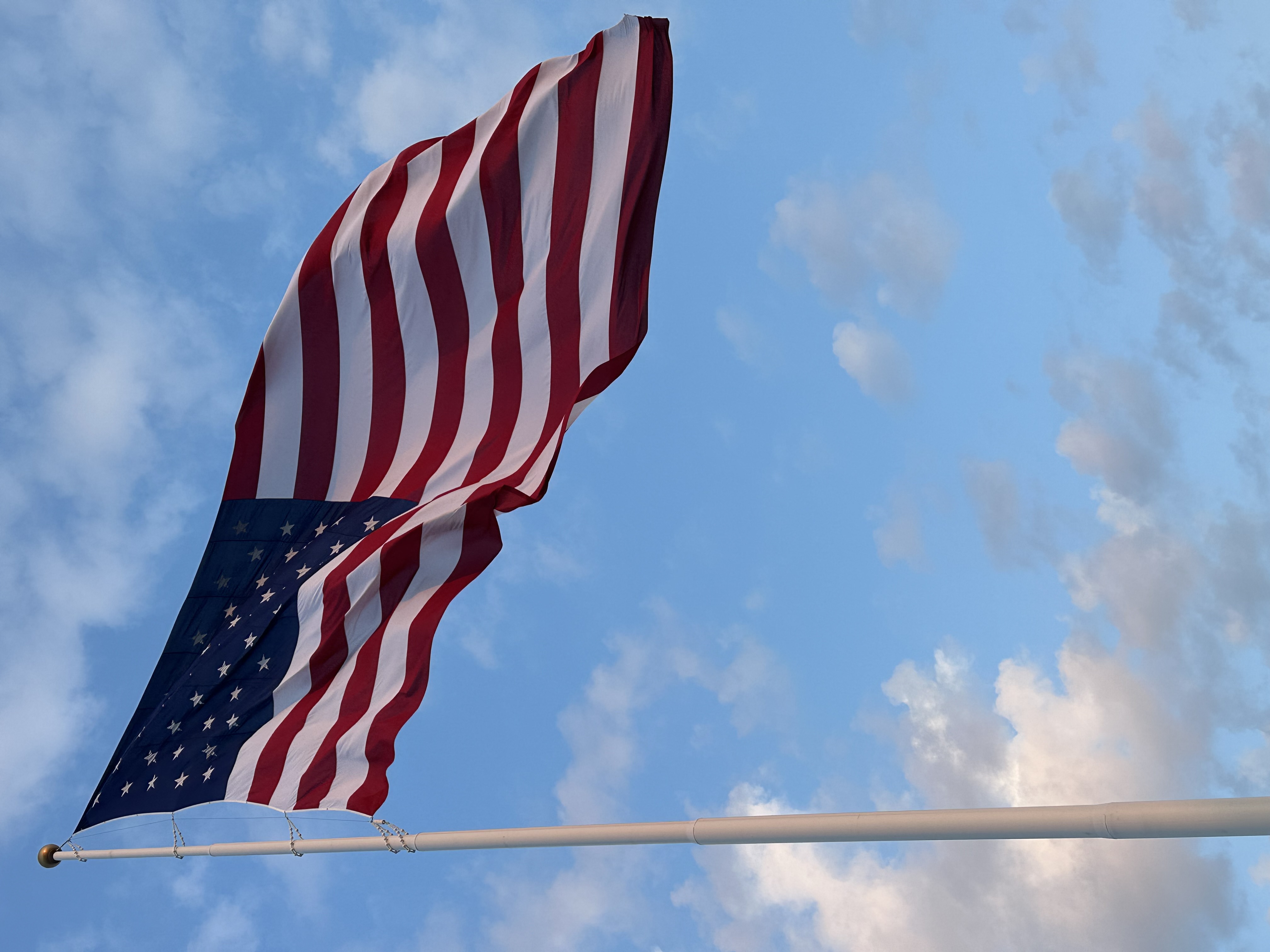 US Flag at Bay