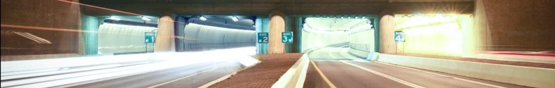 Fort McHenry Tunnel at night