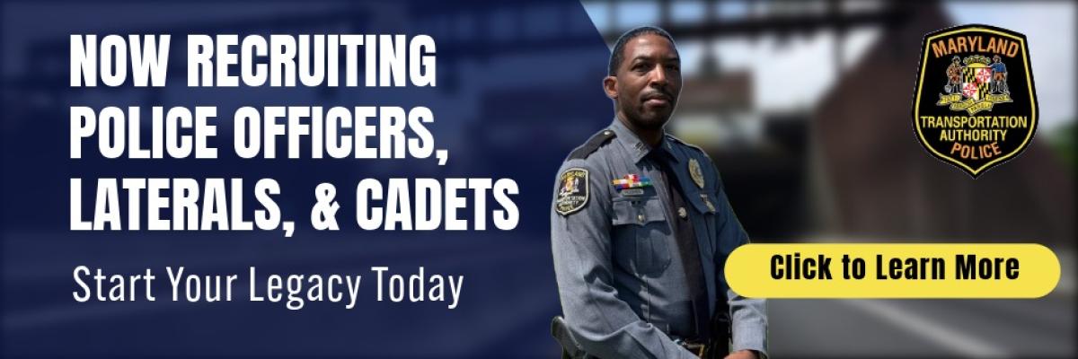 Now recruiting police officers and cadets.  